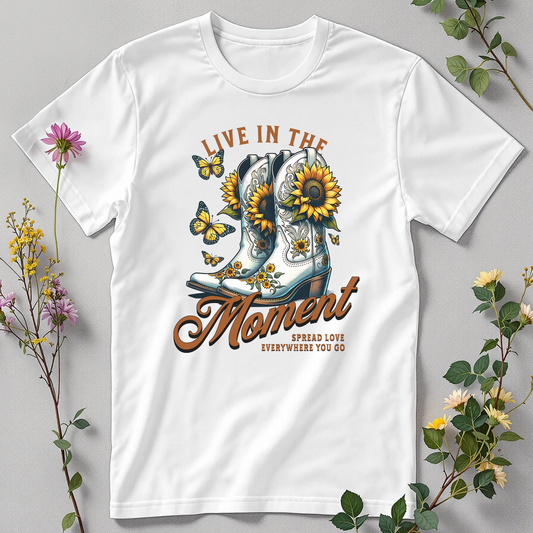 Right Here, Right Now – Live in the Moment Tee