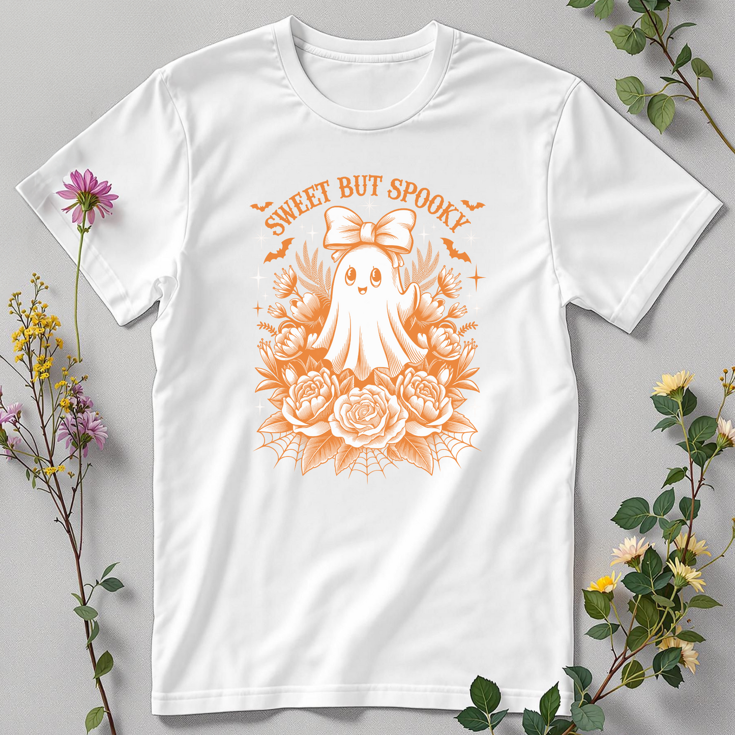 Sweet But Spooky Tee - Vintage charm with a ghostly wink