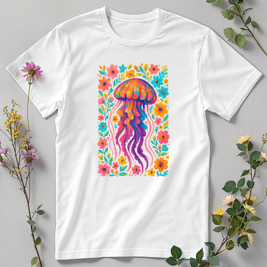 Petal Pulse — Blooming Jellyfish Tee