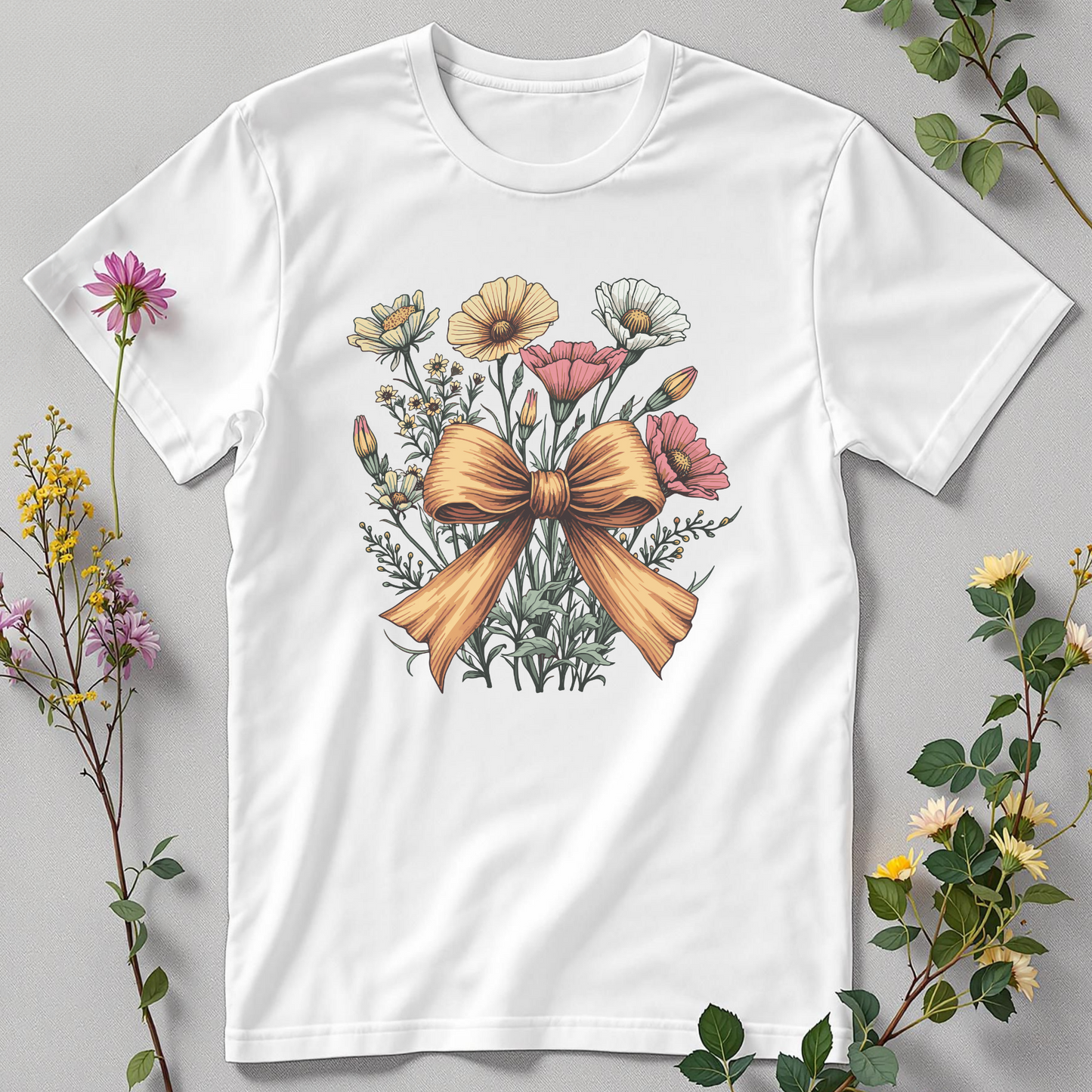Cosmos & Coquette Bow Tee