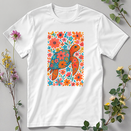 Floral Voyager — Sea Turtle Soul Tee
