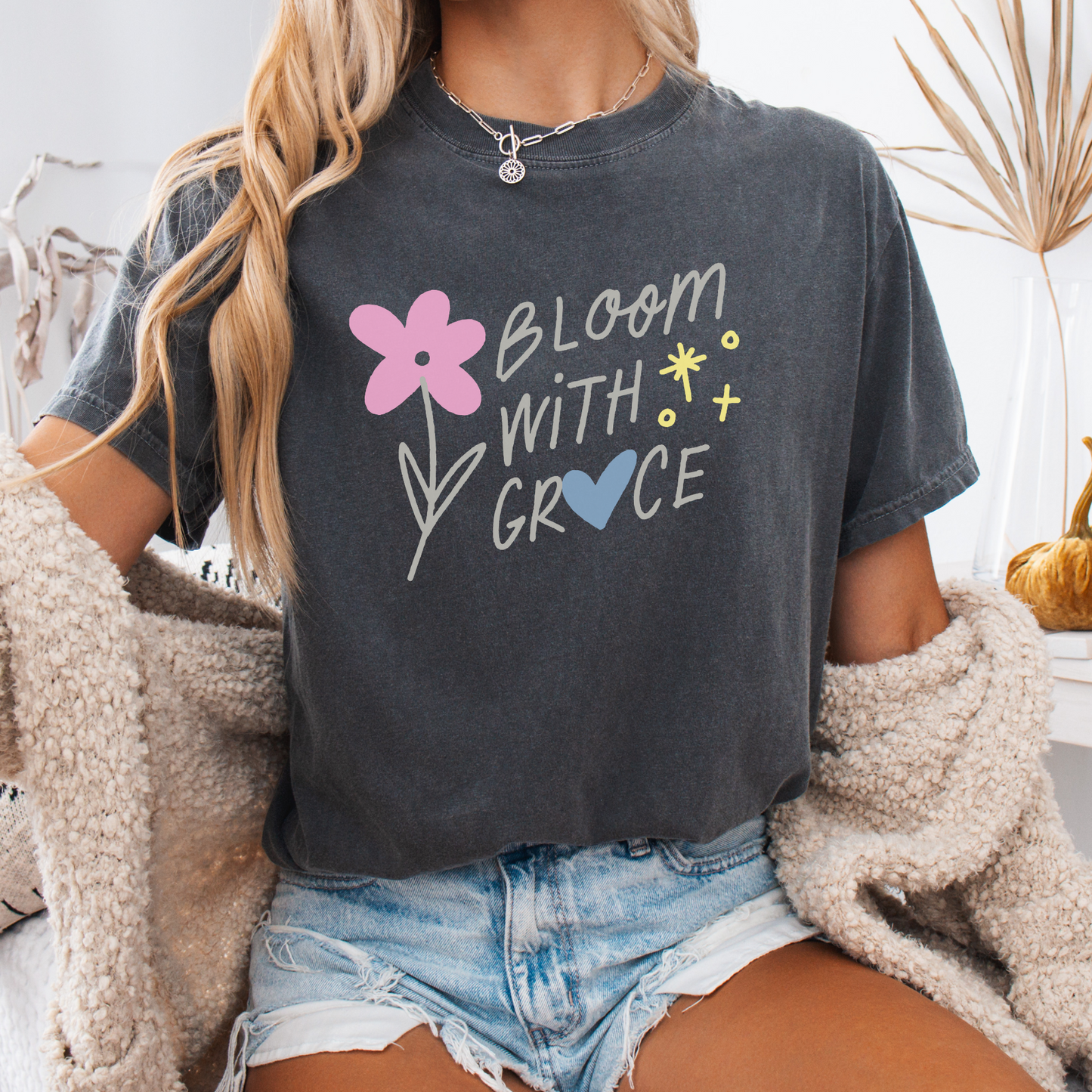 Bloom with Grace — Soulful Strength Tee