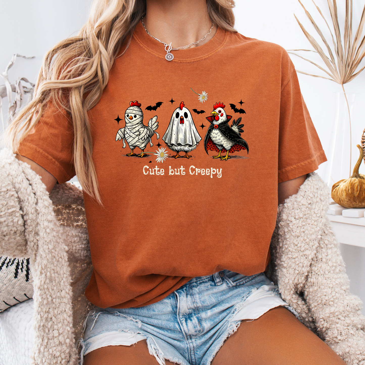 Cute But Creepy - Fearless & Feathered Tee