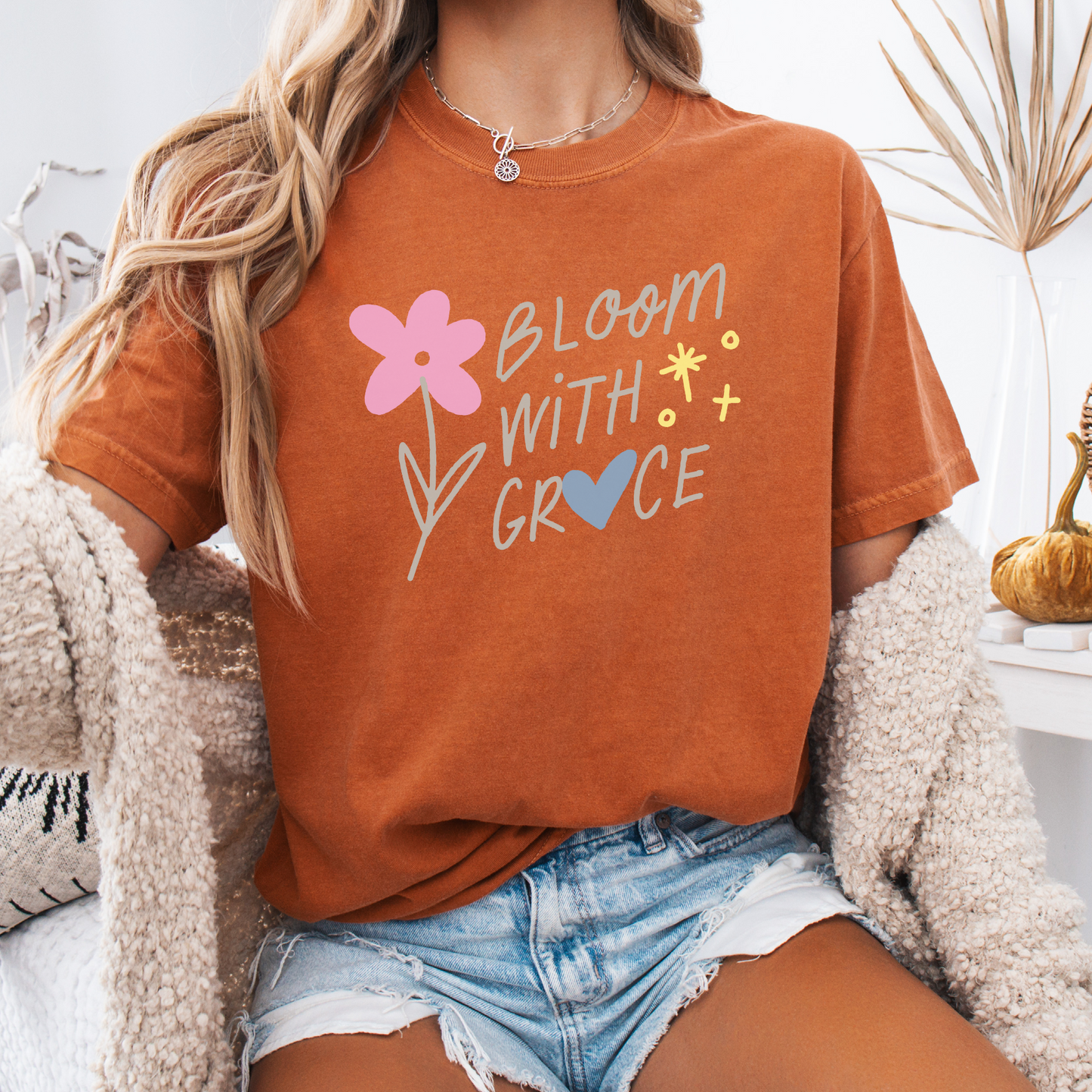Bloom with Grace — Soulful Strength Tee