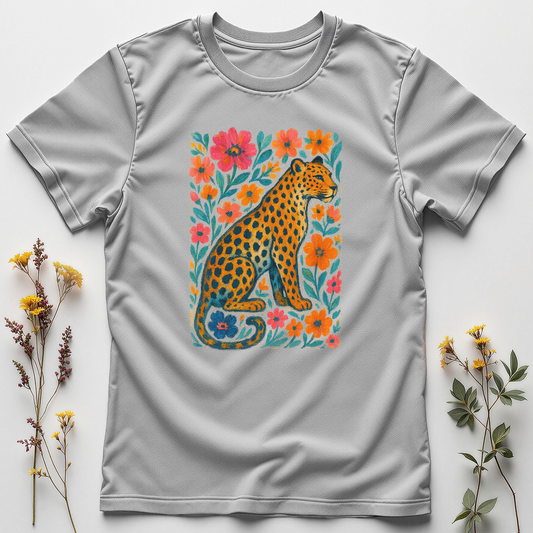 Whispers in the Wild — Floral Leopard Tee