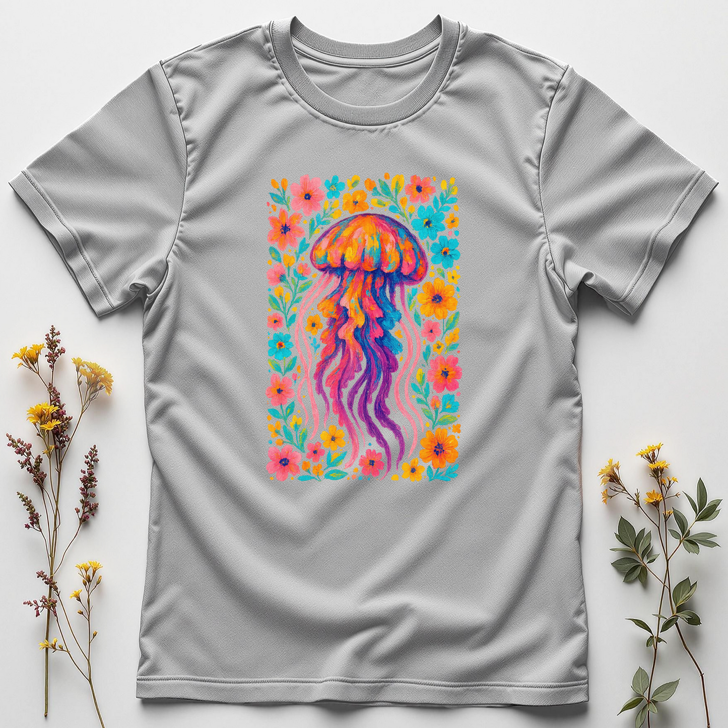 Petal Pulse — Blooming Jellyfish Tee