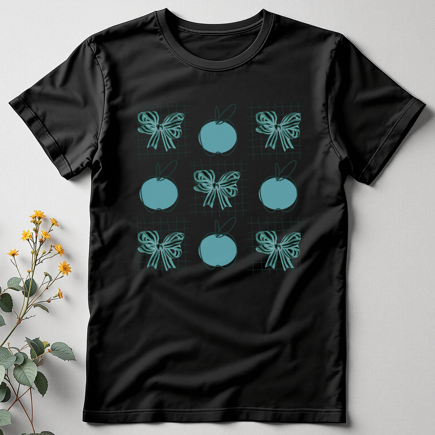 Apple of the Class Tee – Coquette Bow Teacher