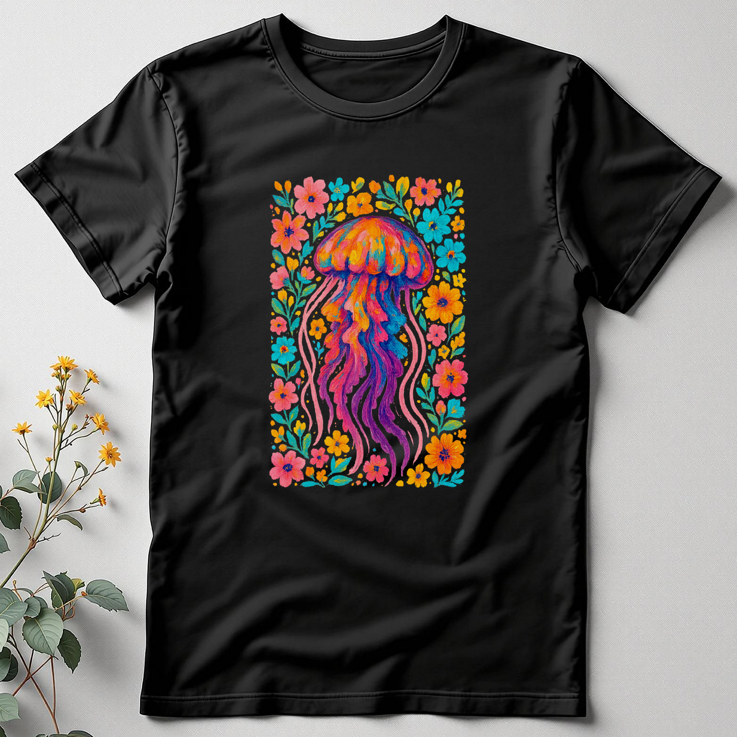 Petal Pulse — Blooming Jellyfish Tee