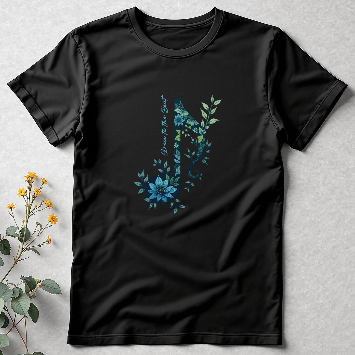 Grow to the Beat — Rhythm & Roots Tee