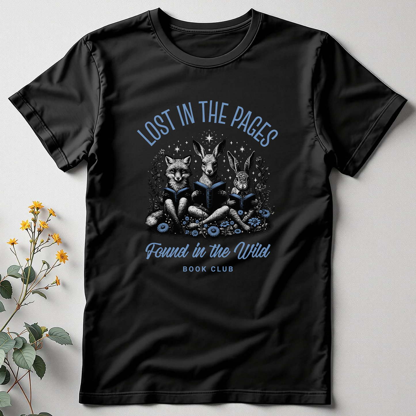 Lost in Pages, Found in the Wild — Bookish Bloom Tee