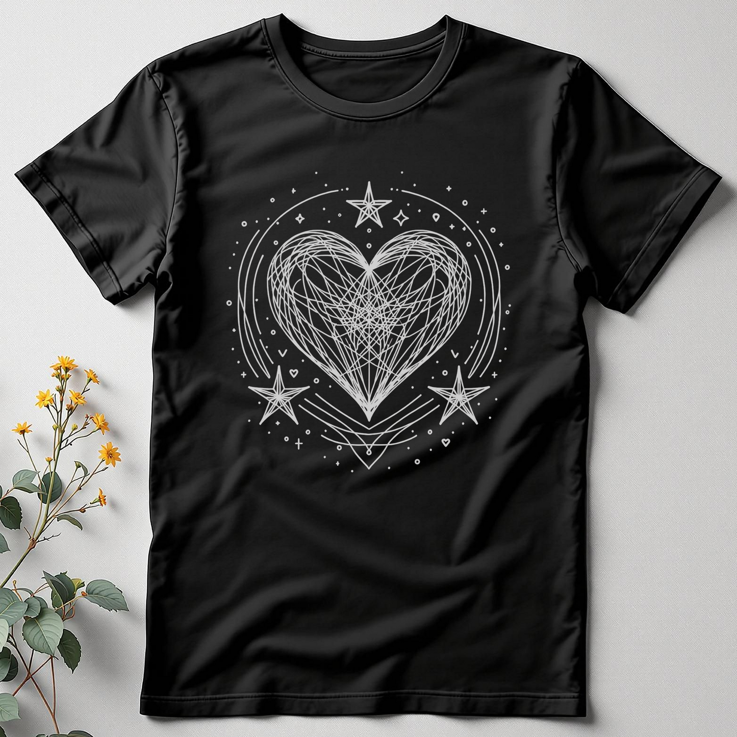 Cosmic Doodle Heart Tee