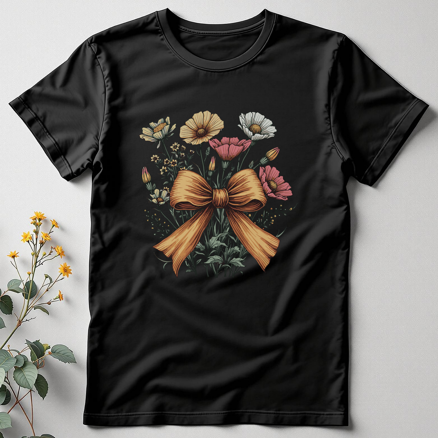 Cosmos & Coquette Bow Tee