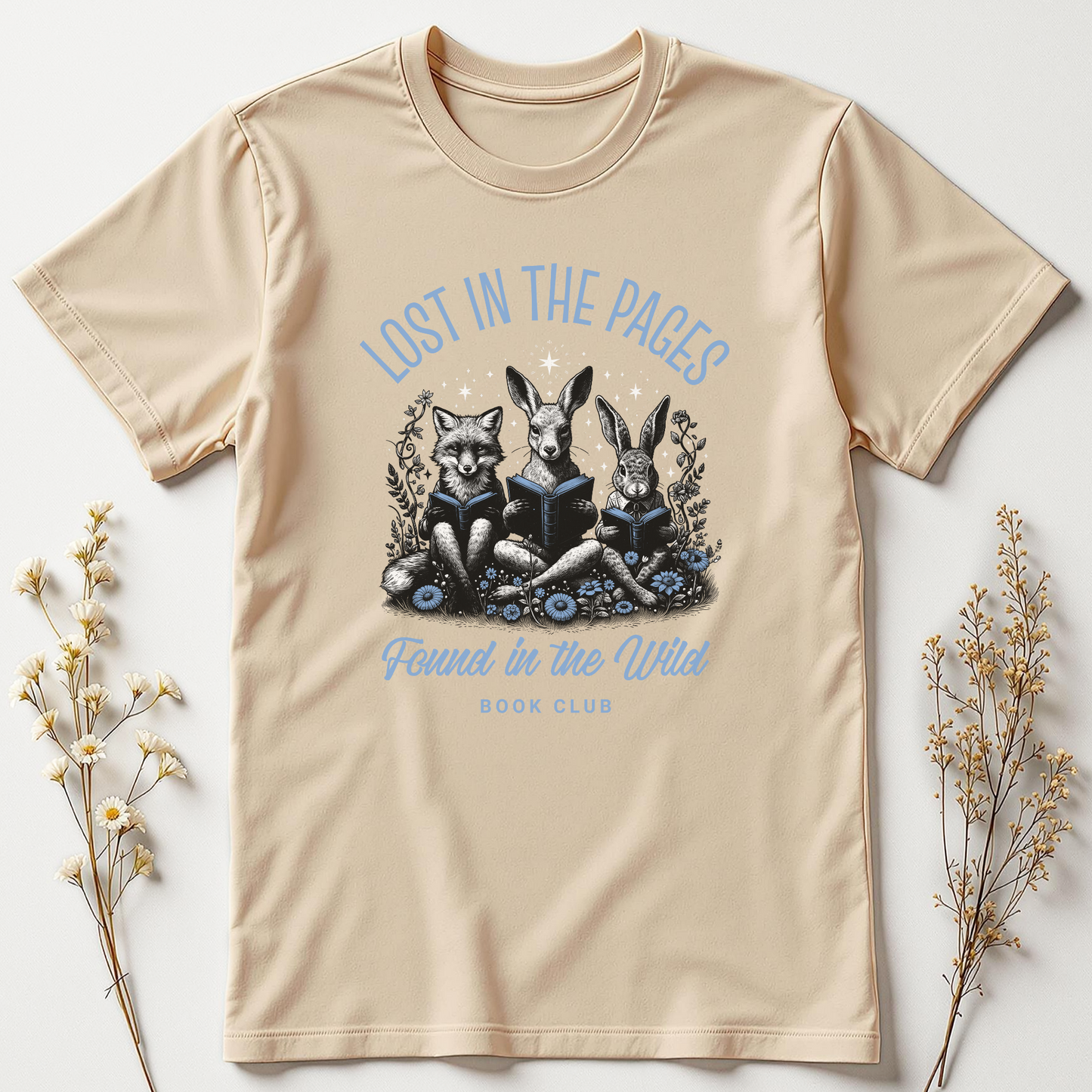 Lost in Pages, Found in the Wild — Bookish Bloom Tee