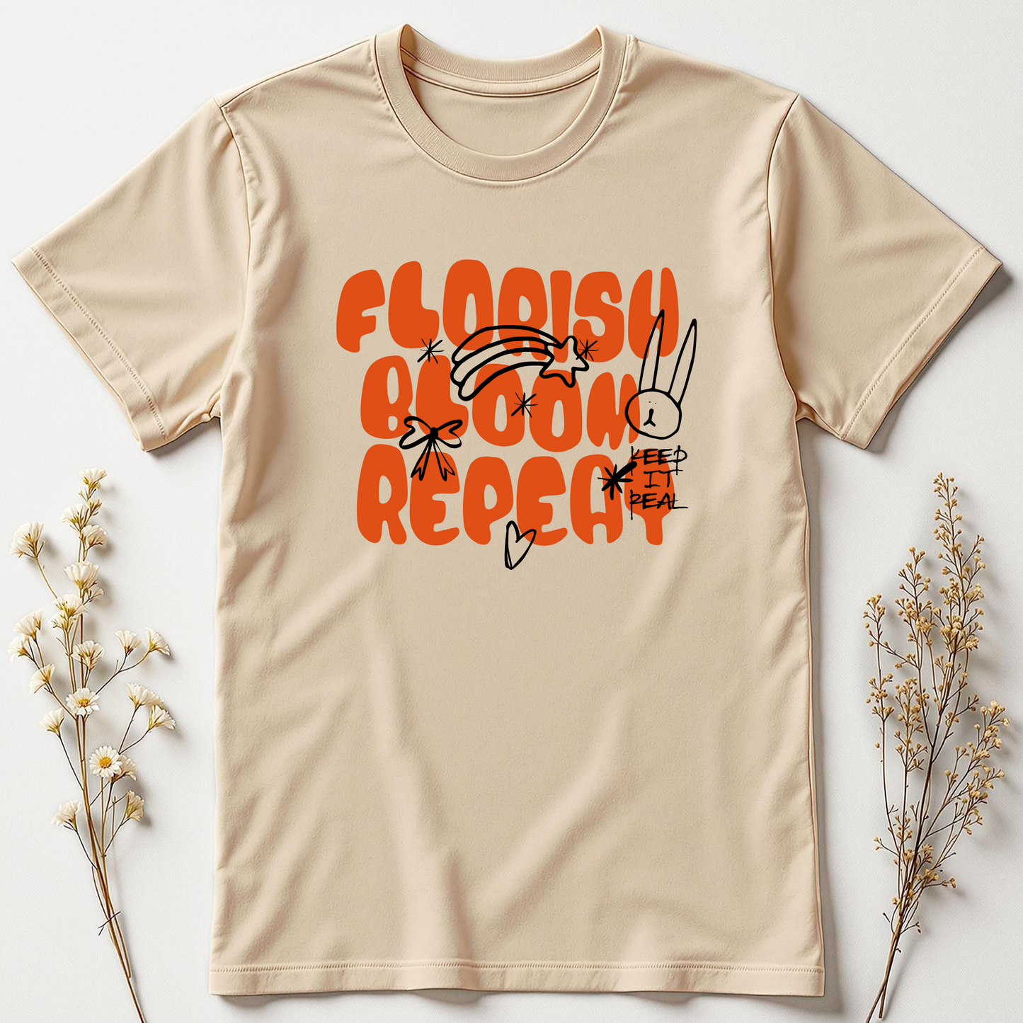 Florish. Bloom. Repeat. Tee