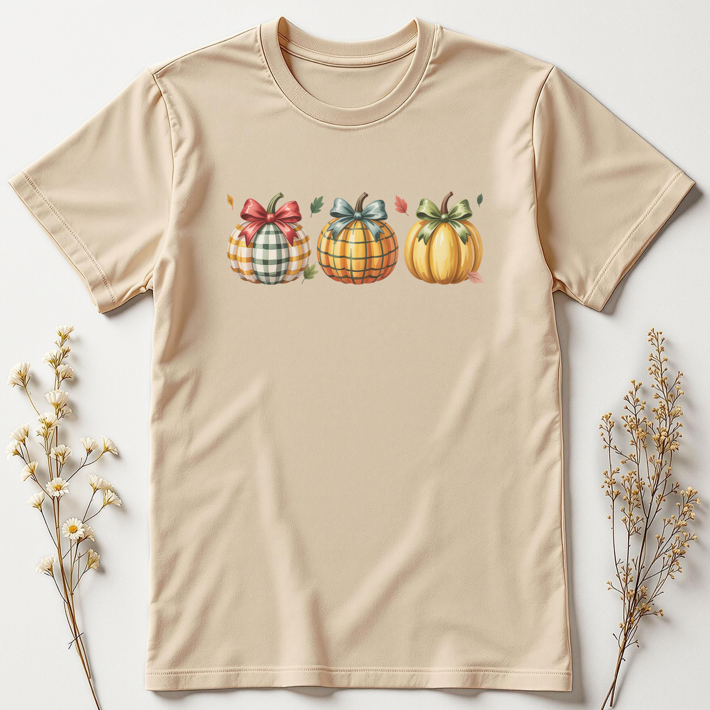 Plaid & Pumpkin Charm Tee