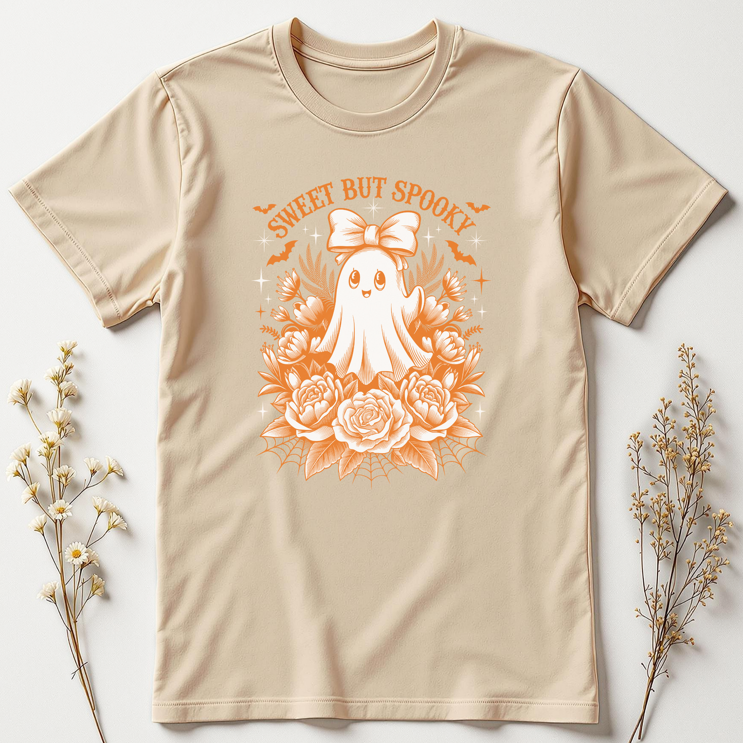 Sweet But Spooky Tee - Vintage charm with a ghostly wink