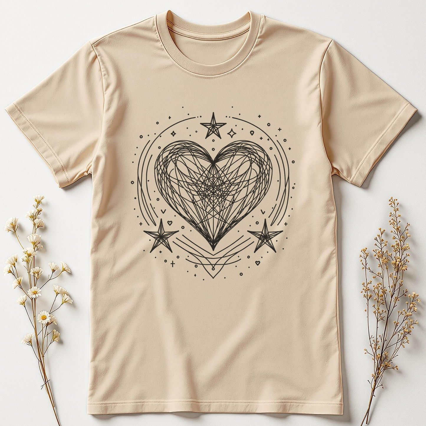 Cosmic Doodle Heart Tee