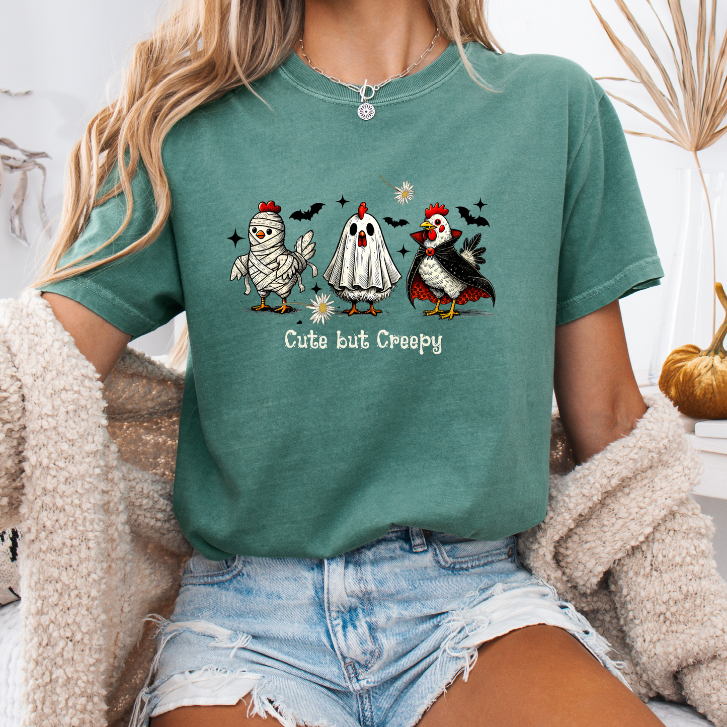 Cute But Creepy - Fearless & Feathered Tee