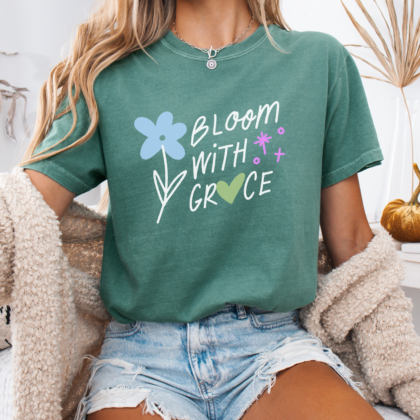 Bloom with Grace — Soulful Strength Tee