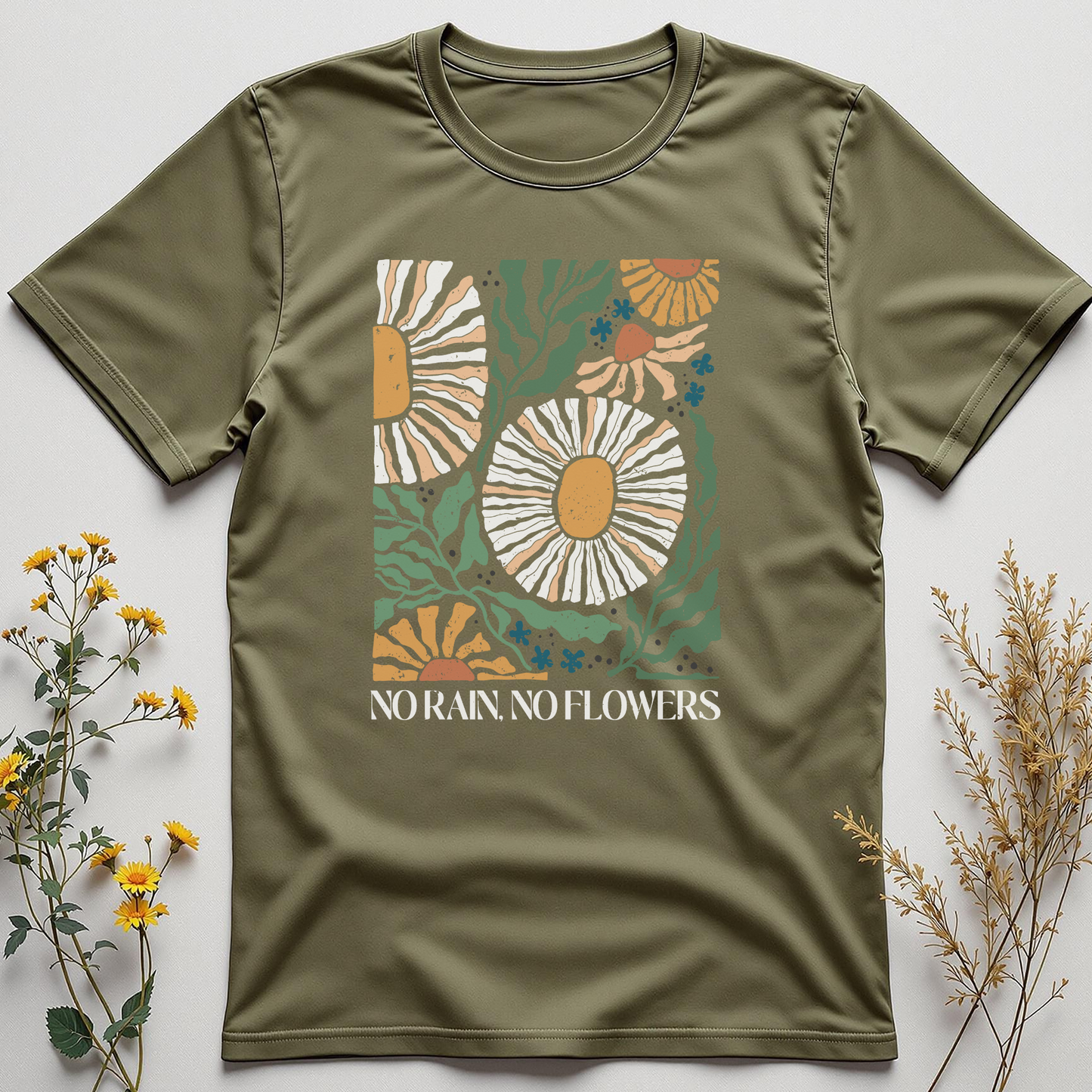 No Rain, No Flowers Tee