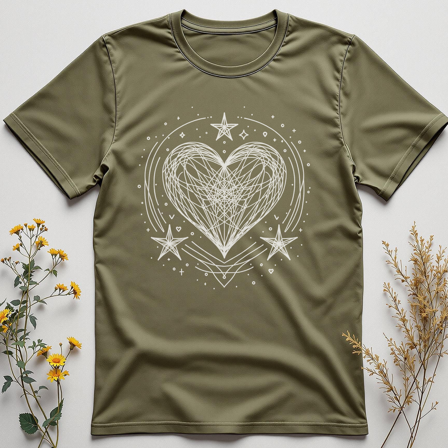 Cosmic Doodle Heart Tee