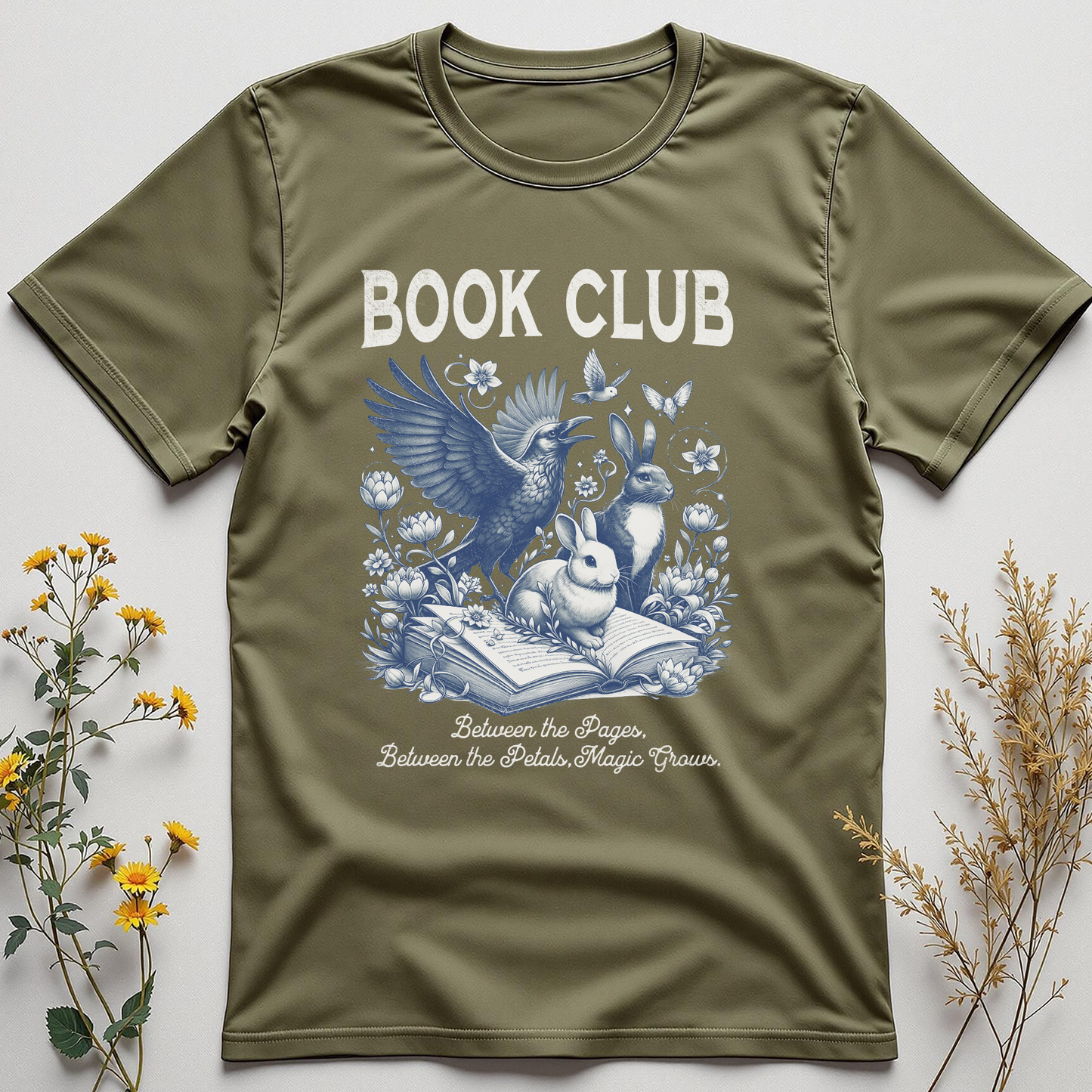 Magic Grows Between the Pages Tee