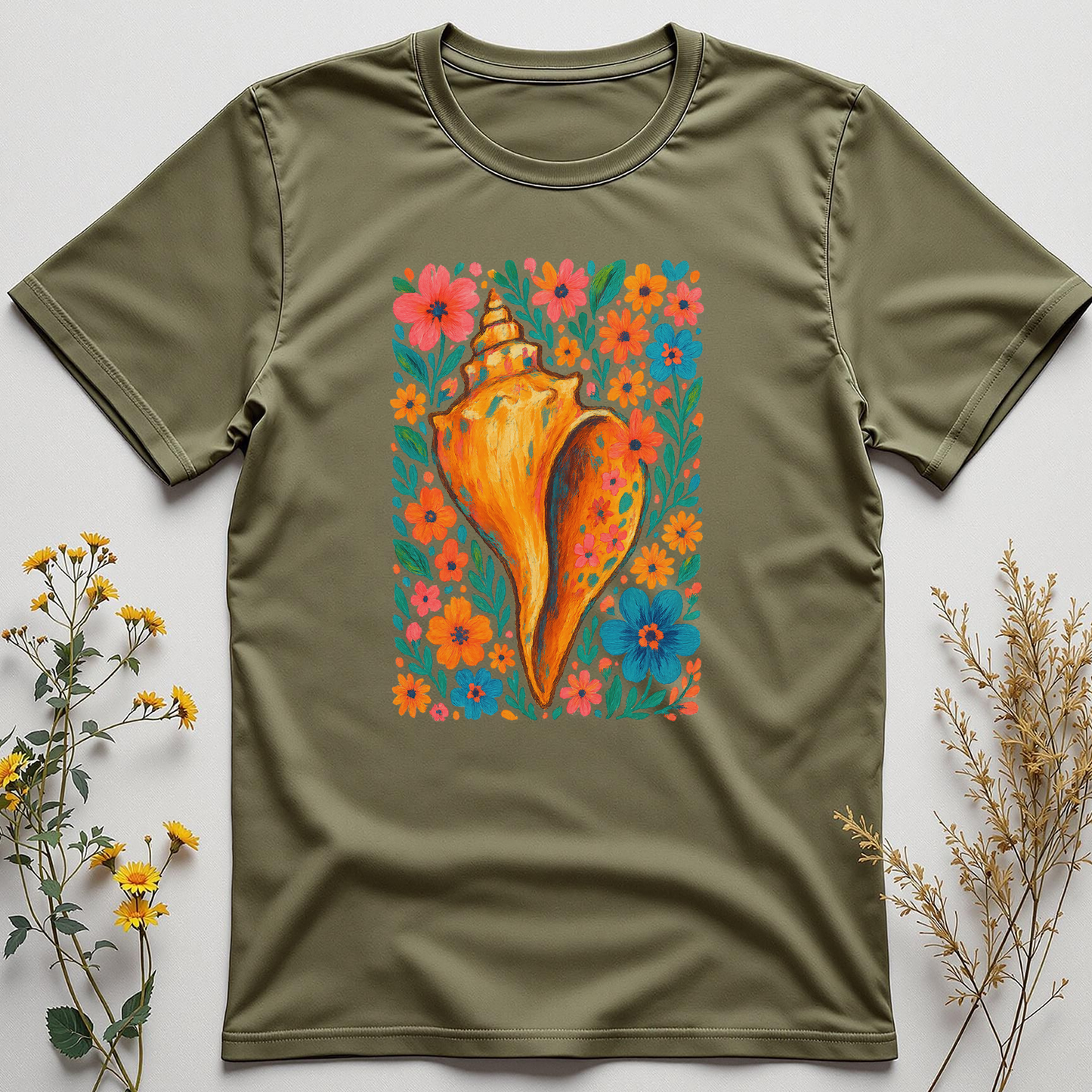 Blooming Spiral — Sea Shell Soul Tee