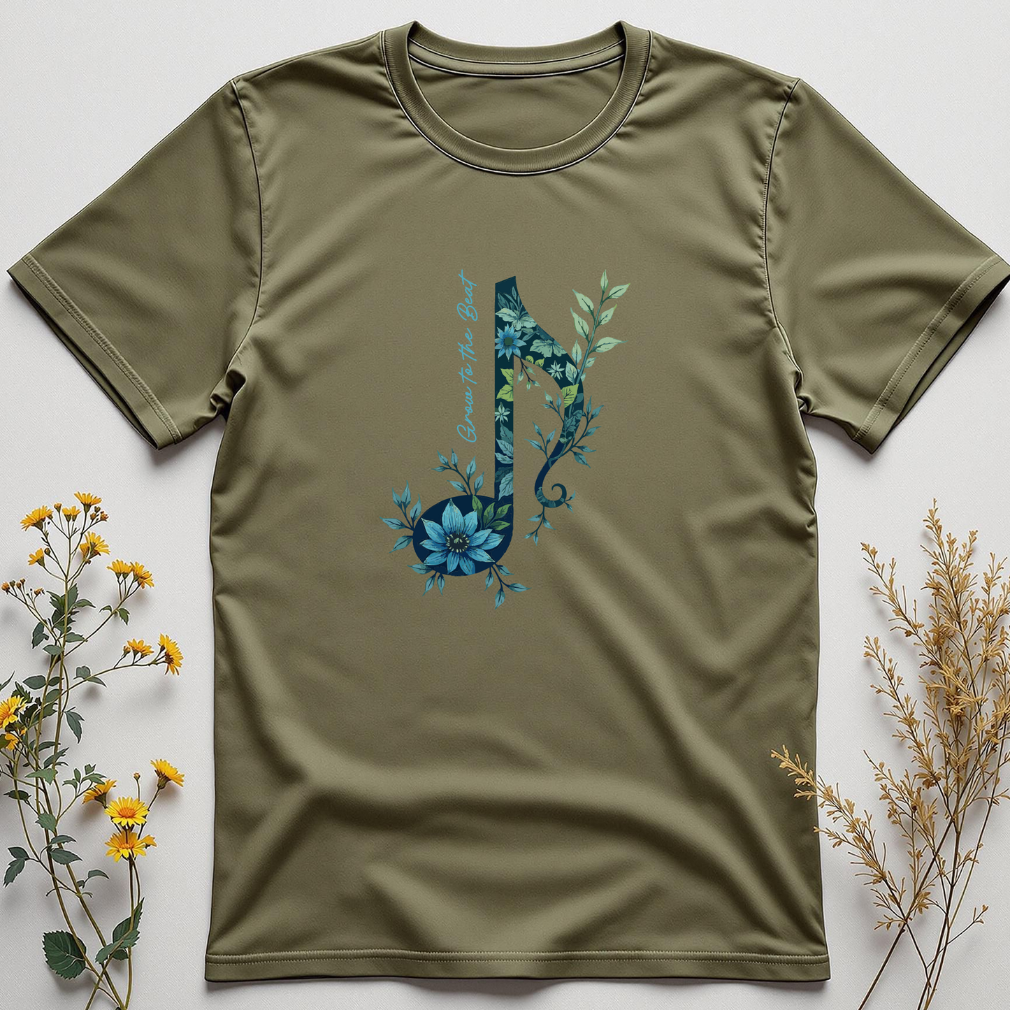 Grow to the Beat — Rhythm & Roots Tee