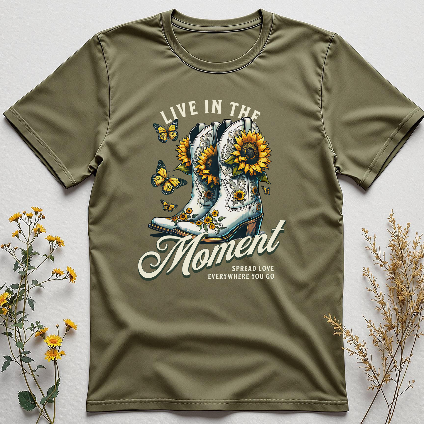 Right Here, Right Now – Live in the Moment Tee