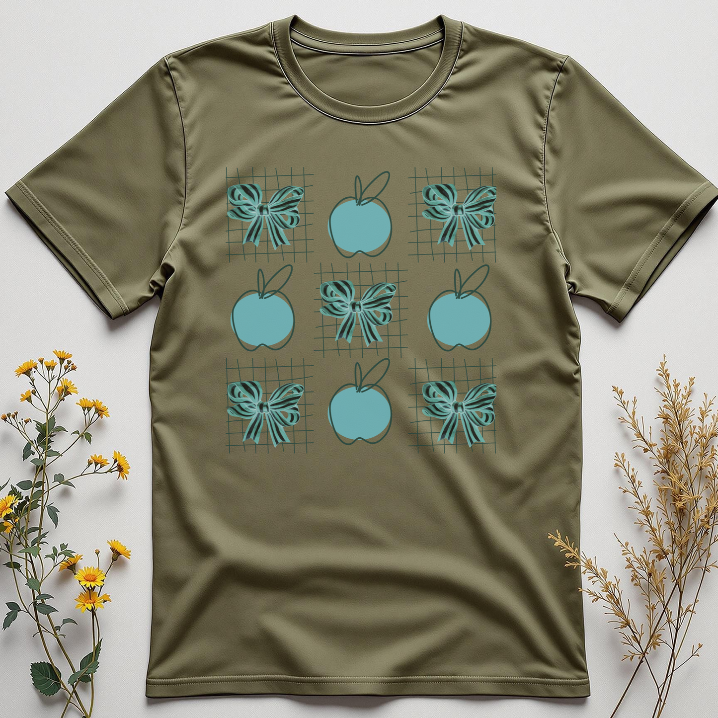 Apple of the Class Tee – Coquette Bow Teacher