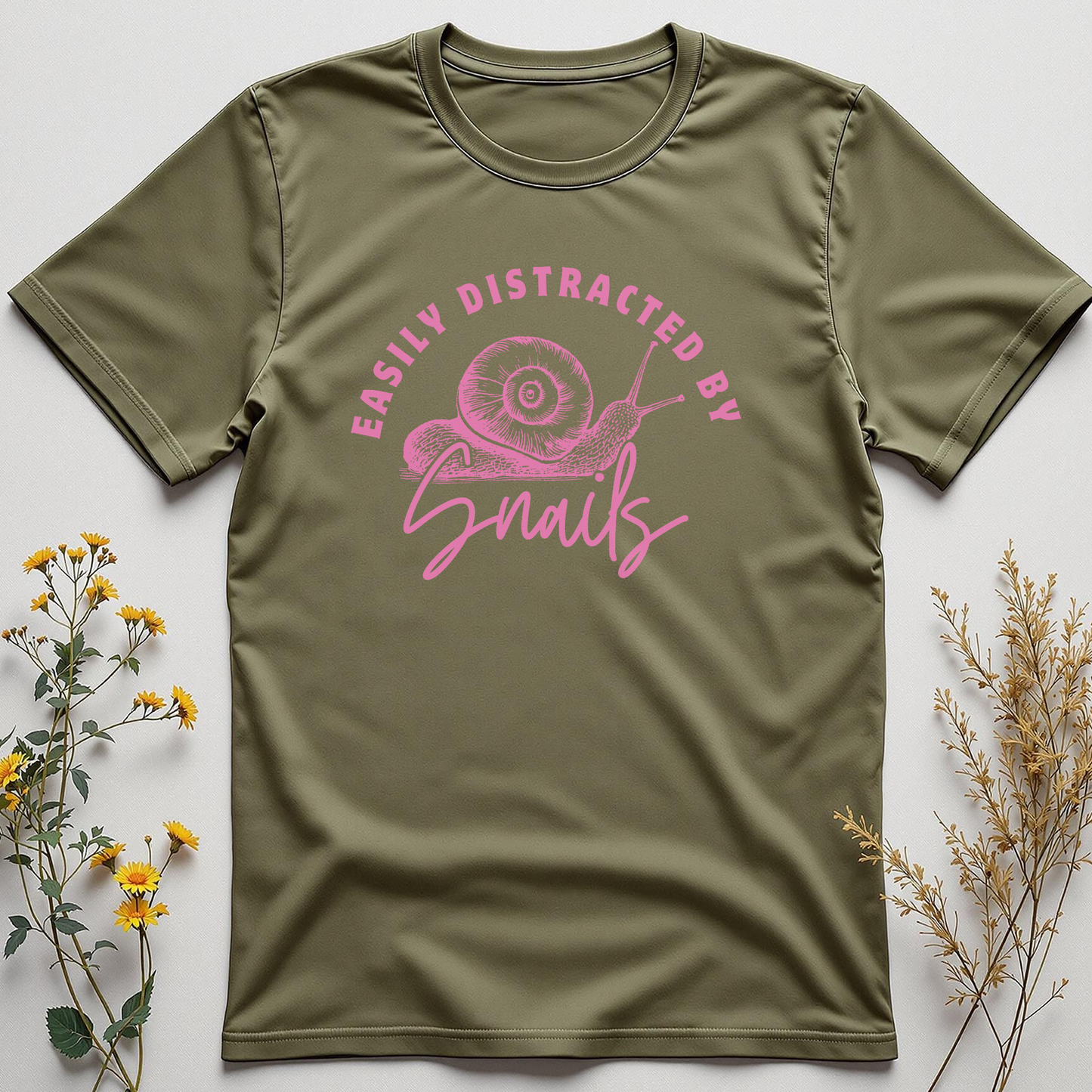 Easily Distracted by Snails Tee