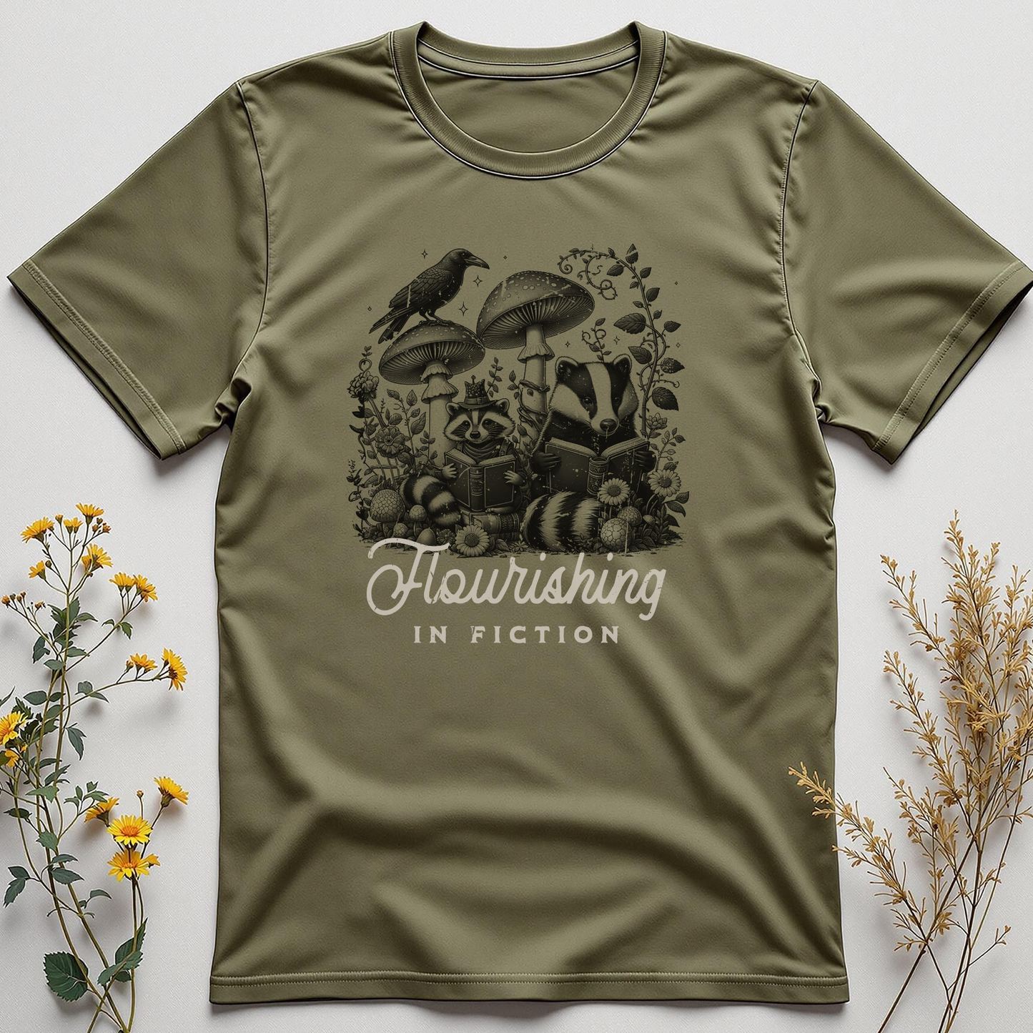 Flourishing in Fiction Tee