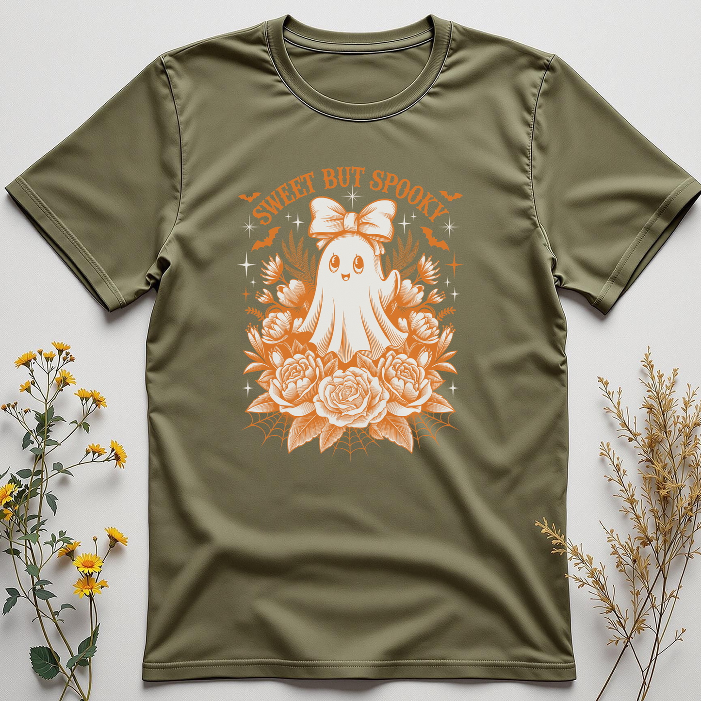 Sweet But Spooky Tee - Vintage charm with a ghostly wink