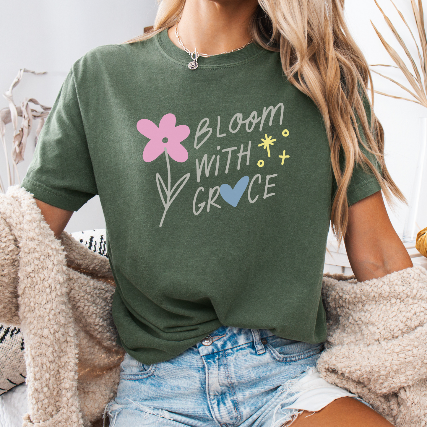 Bloom with Grace — Soulful Strength Tee