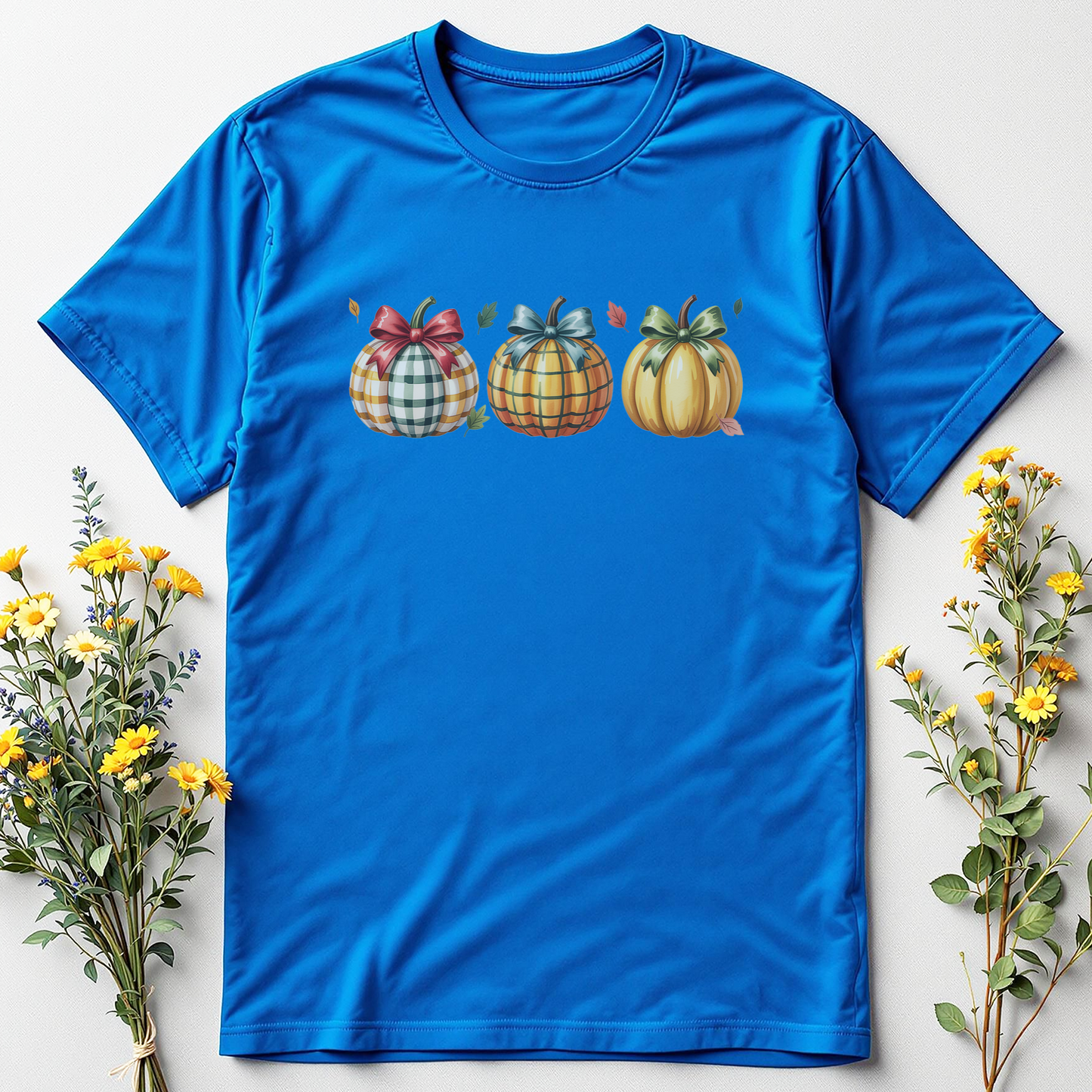 Plaid & Pumpkin Charm Tee