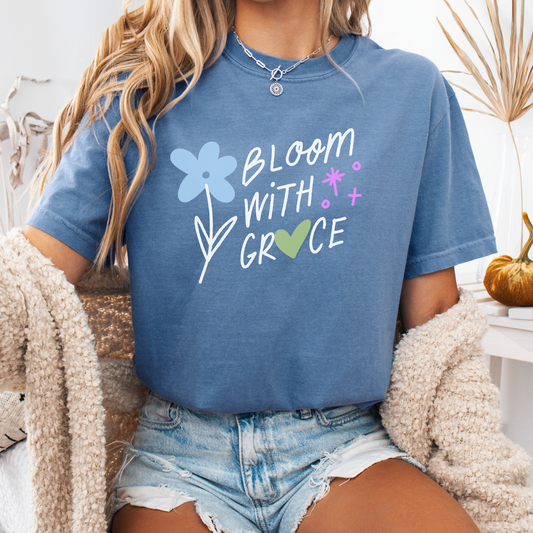 Bloom with Grace — Soulful Strength Tee