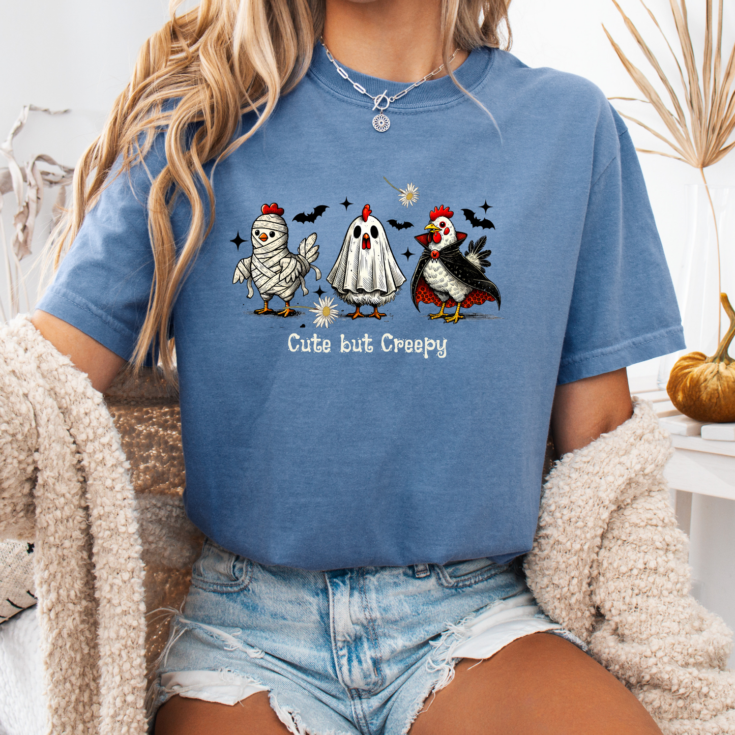 Cute But Creepy - Fearless & Feathered Tee