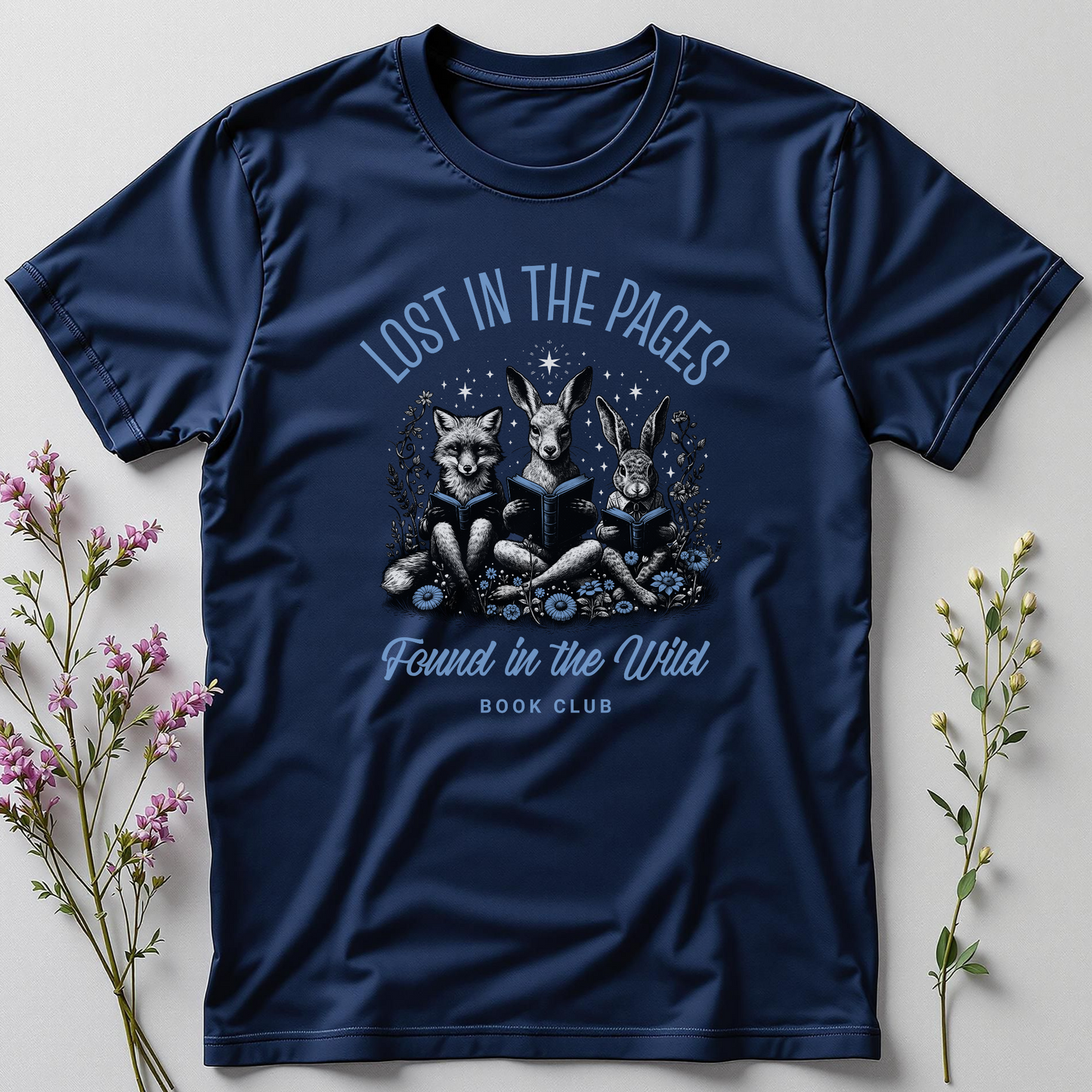 Lost in Pages, Found in the Wild — Bookish Bloom Tee