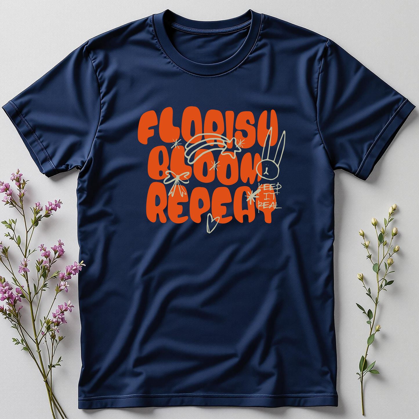 Florish. Bloom. Repeat. Tee