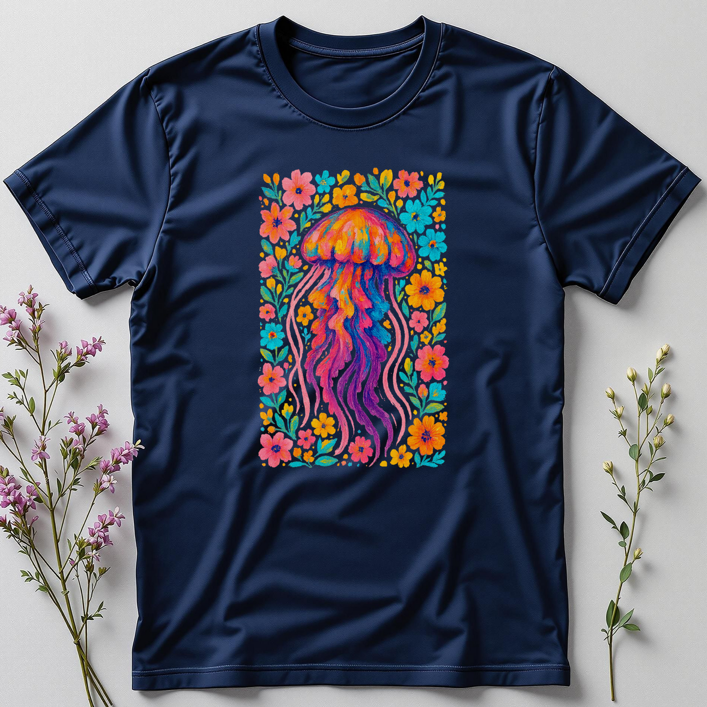 Petal Pulse — Blooming Jellyfish Tee