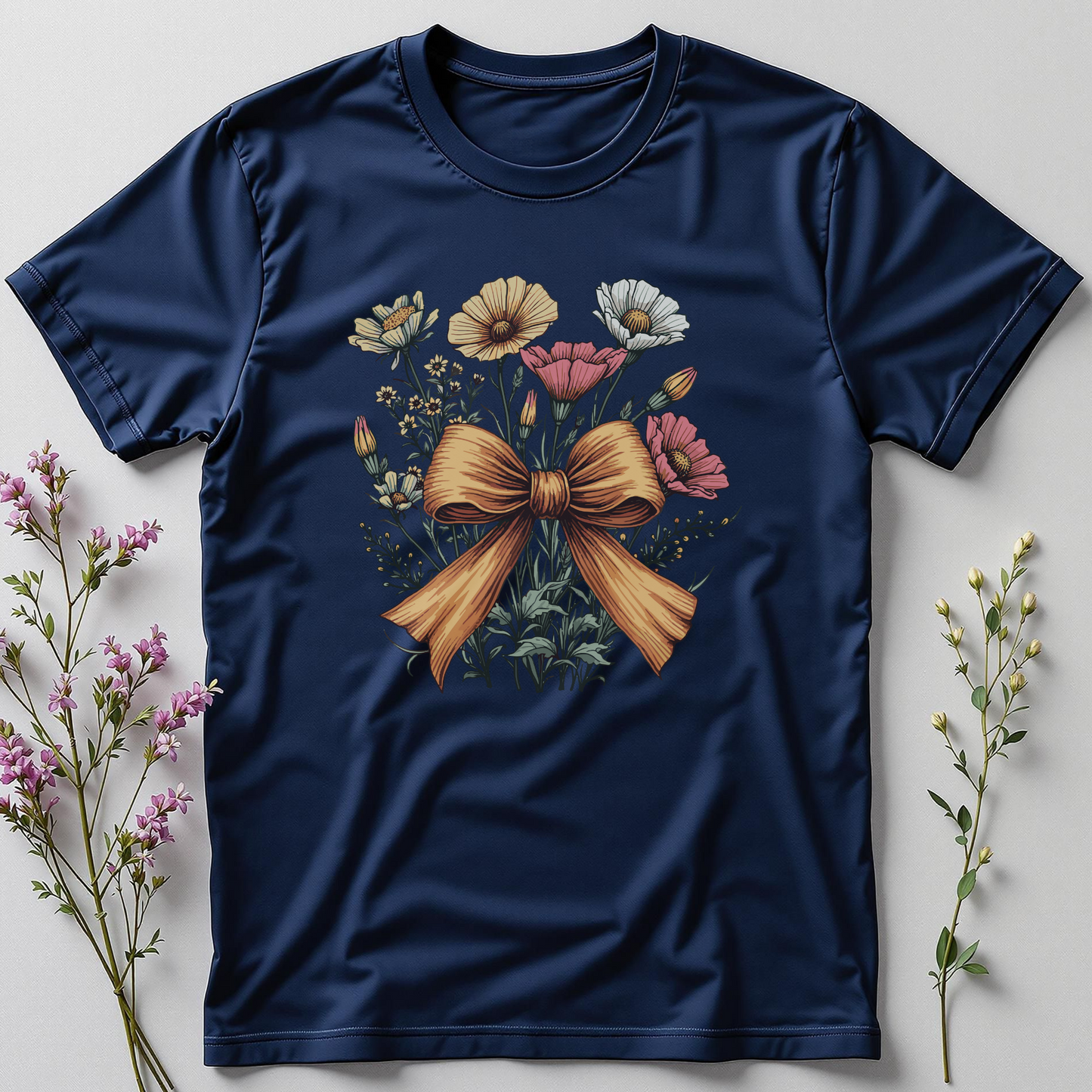 Cosmos & Coquette Bow Tee