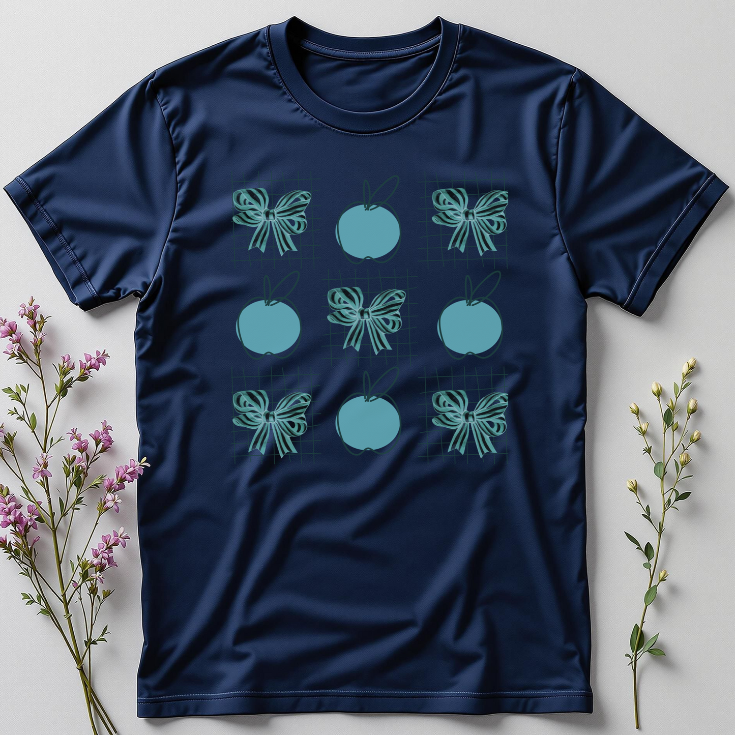 Apple of the Class Tee – Coquette Bow Teacher