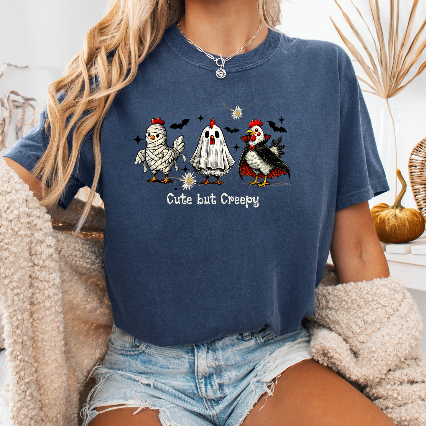 Cute But Creepy - Fearless & Feathered Tee