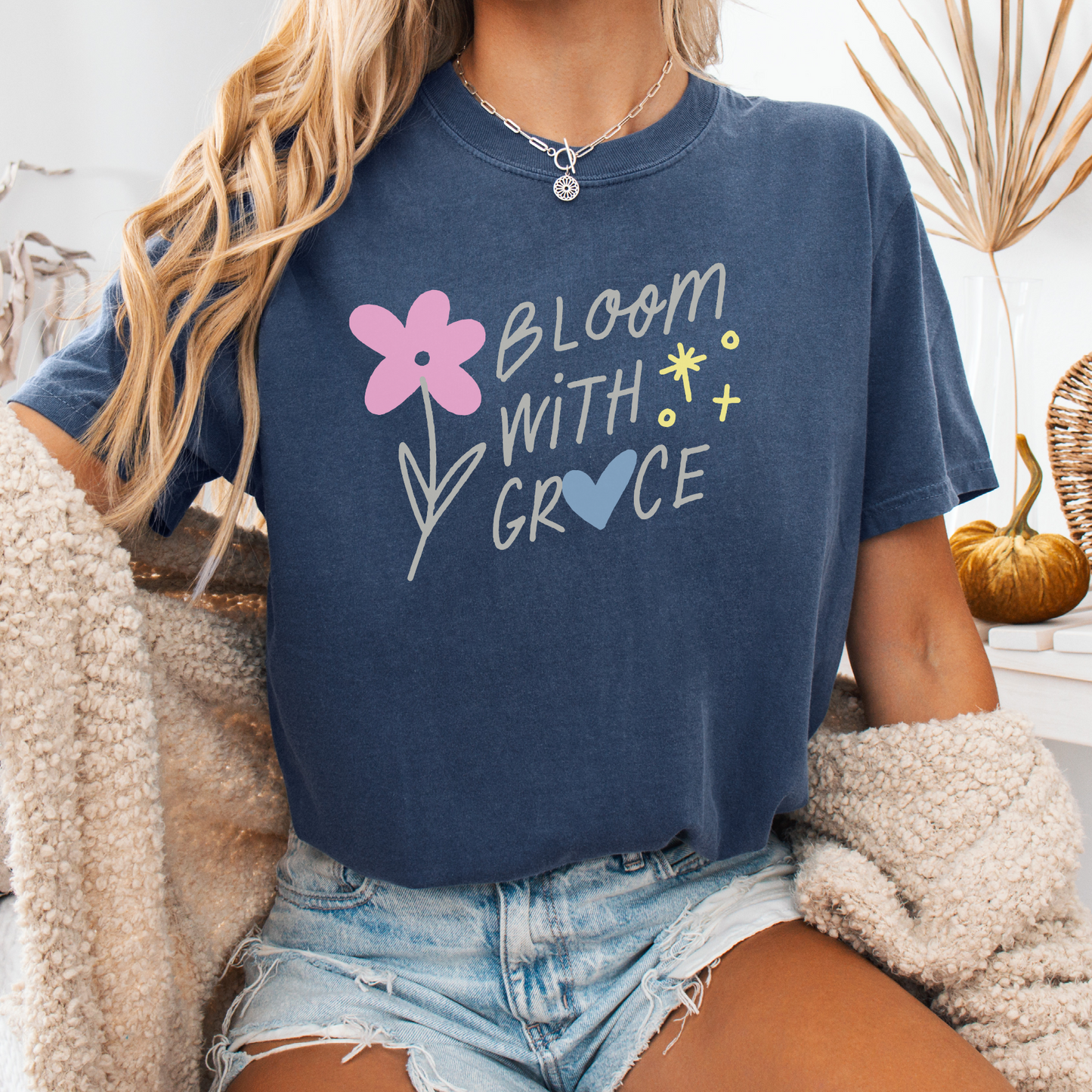 Bloom with Grace — Soulful Strength Tee