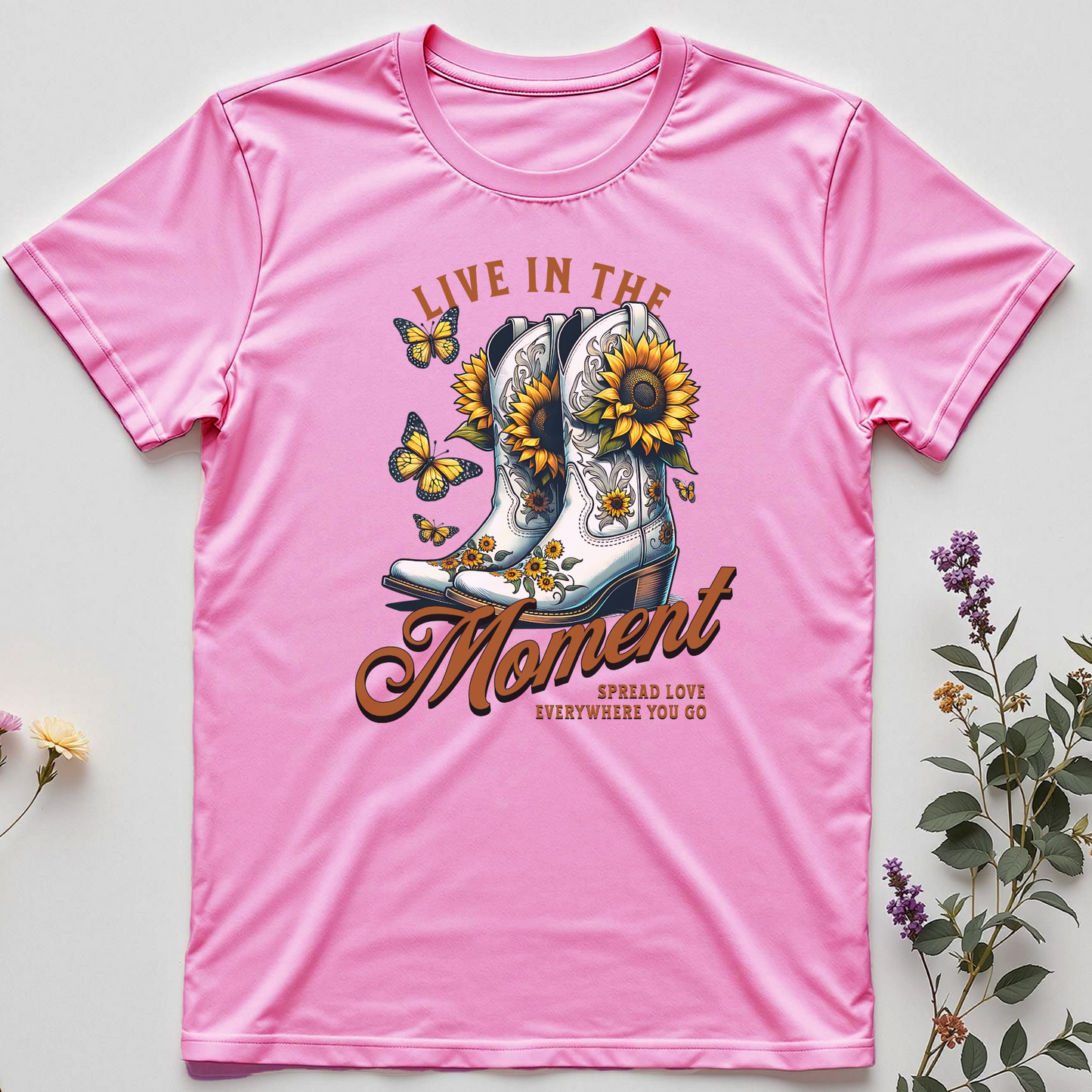 Right Here, Right Now – Live in the Moment Tee