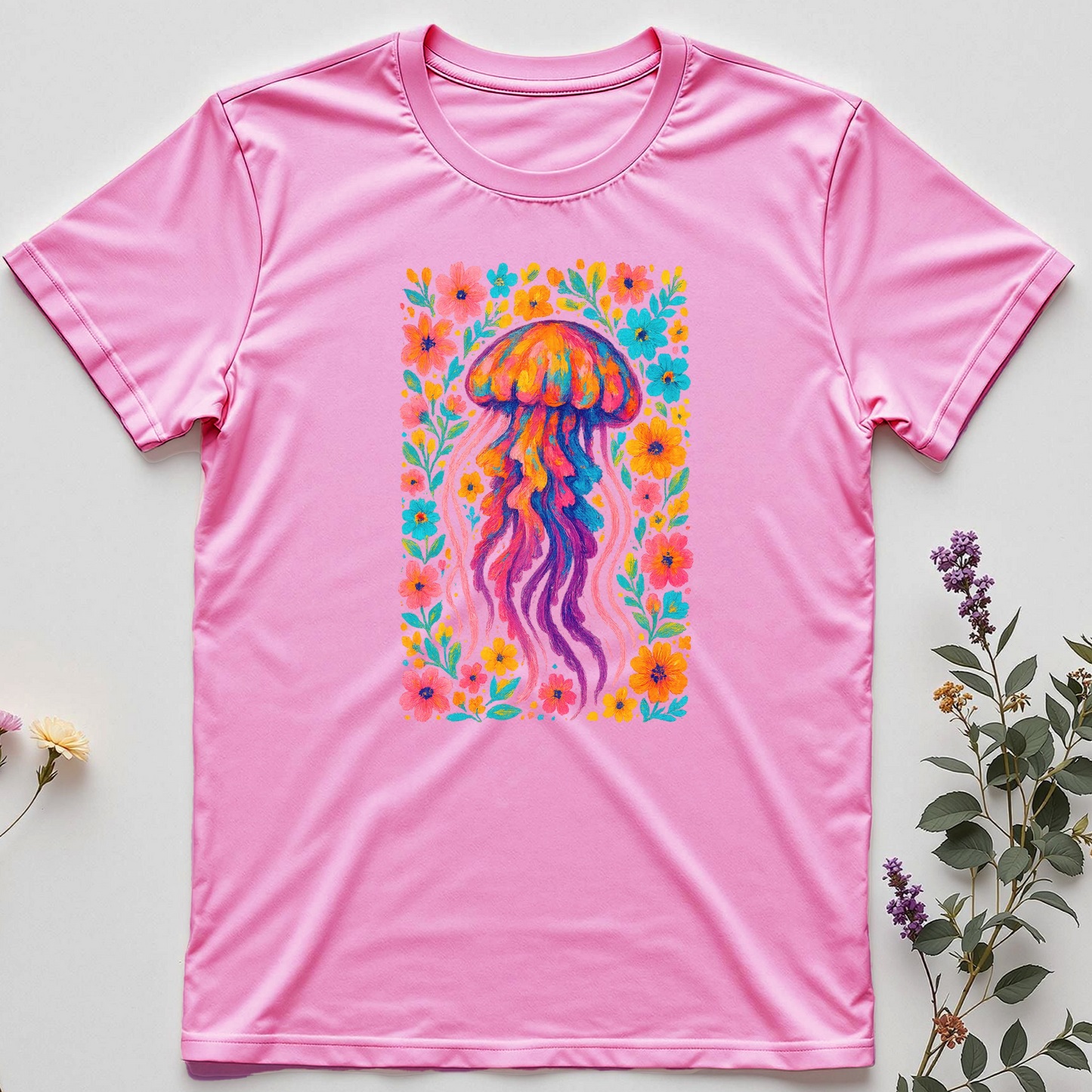 Petal Pulse — Blooming Jellyfish Tee