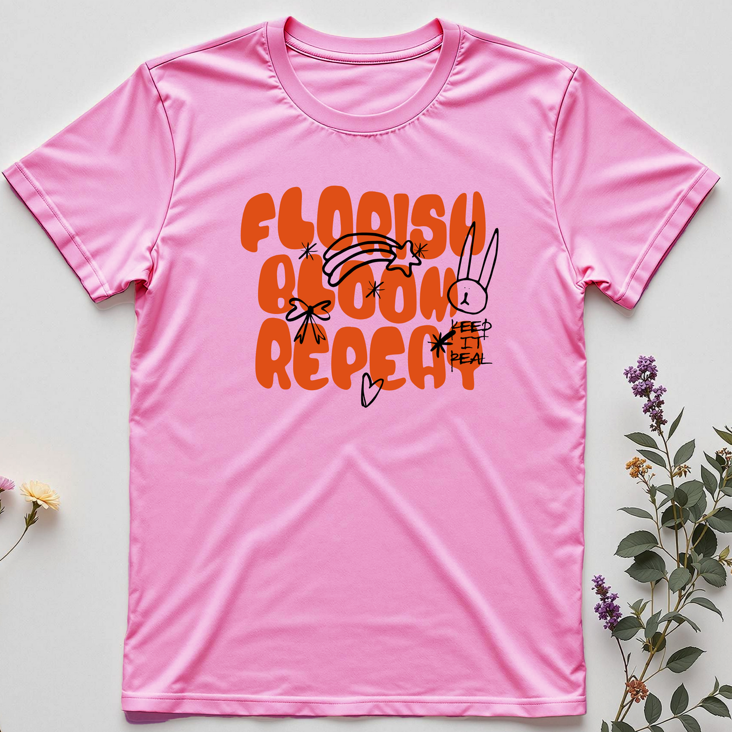 Florish. Bloom. Repeat. Tee