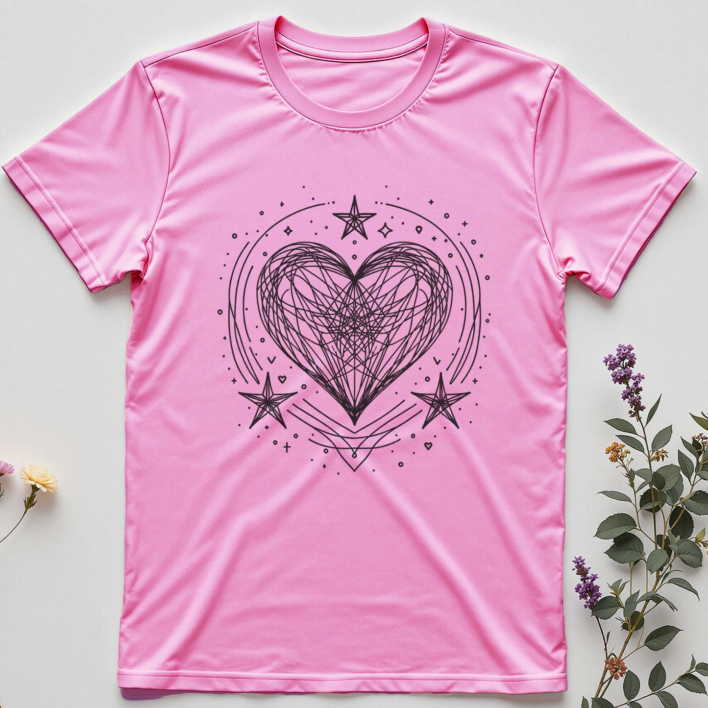 Cosmic Doodle Heart Tee