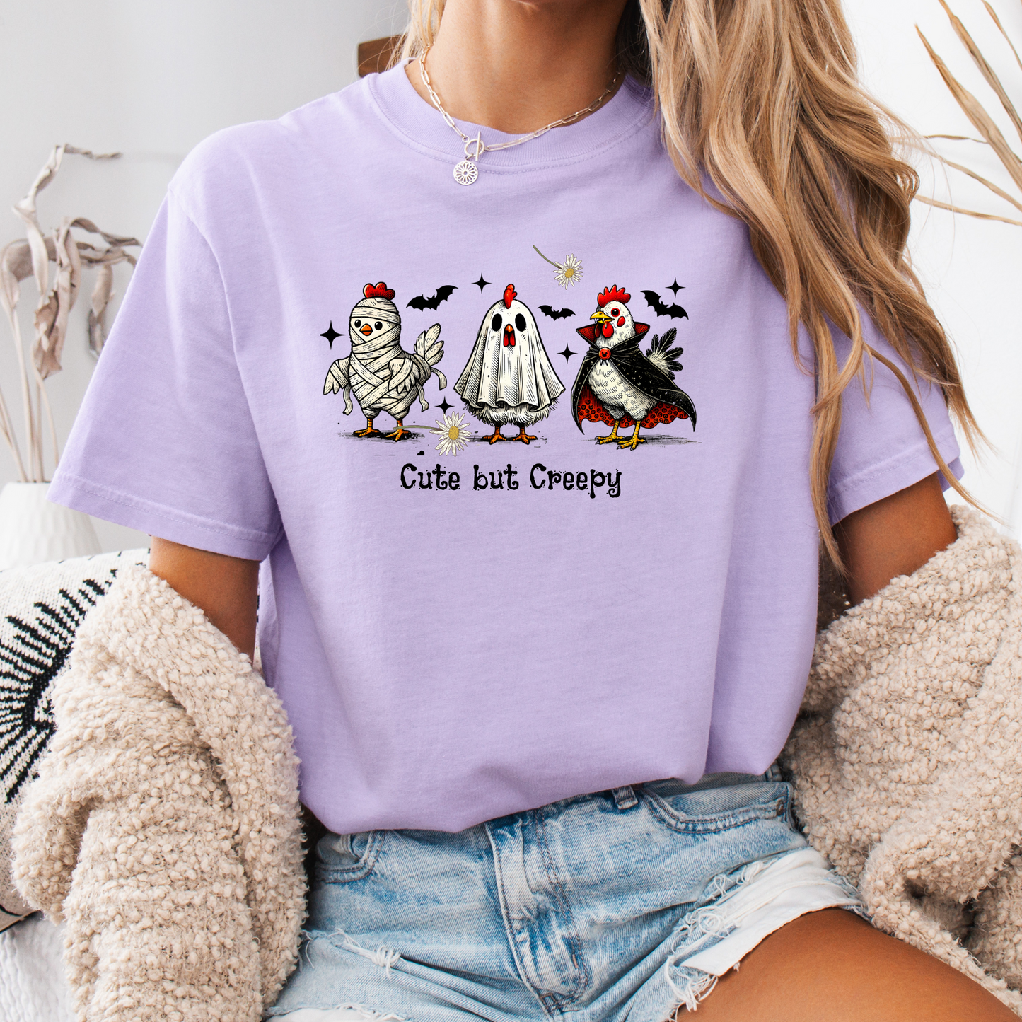 Cute But Creepy - Fearless & Feathered Tee