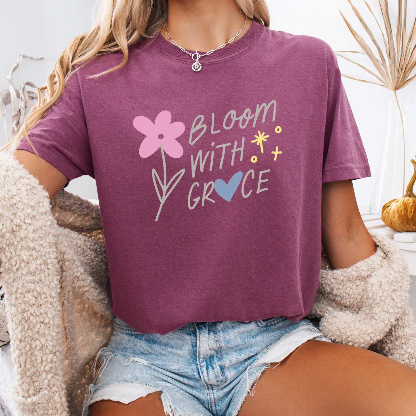 Bloom with Grace — Soulful Strength Tee